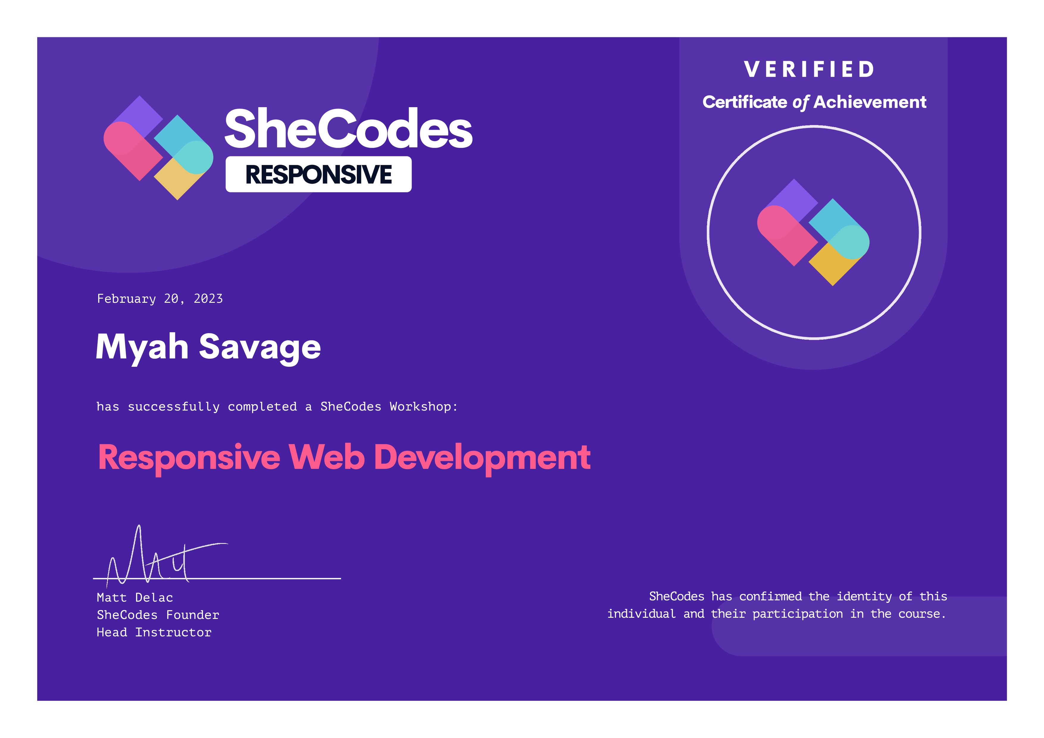 Responisve
            Web Development Certificate